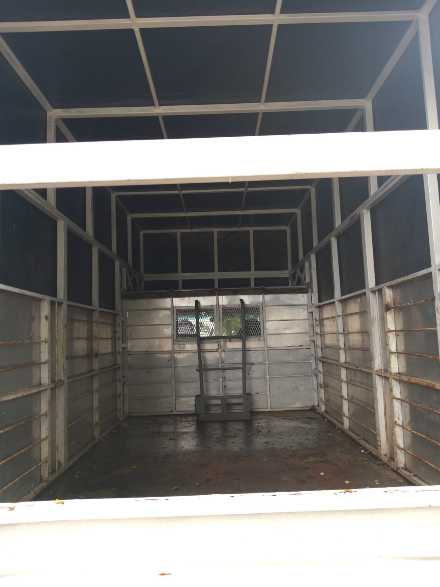 Interior del camión preparado para mudanzas